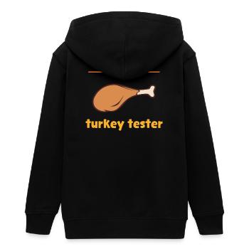 Türkei-Tester - Teenager Organic Kapuzenjacke Mini Cultivator von Stanley/Stella - Schwarz - Hinten - AI Model Teenager Male light (155cm)