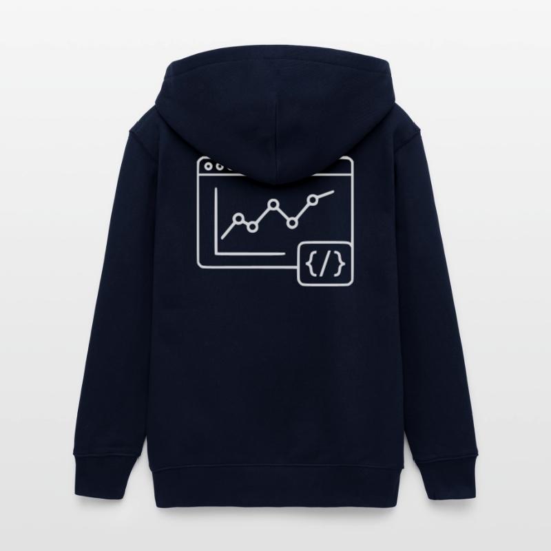 Web Analyse Chart Coding Browser Vektor Teenager Organic Kapuzenjacke Mini Cultivator von Stanley/Stella