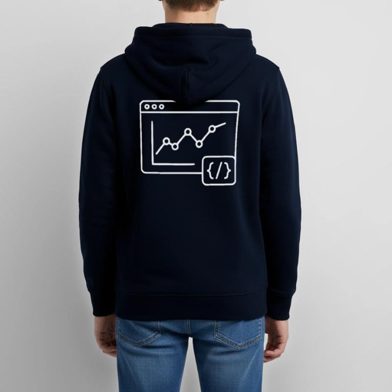 Web Analyse Chart Coding Browser Vektor Teenager Organic Kapuzenjacke Mini Cultivator von Stanley/Stella