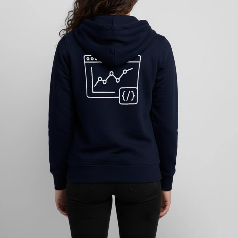 Web Analyse Chart Coding Browser Vektor Teenager Organic Kapuzenjacke Mini Cultivator von Stanley/Stella