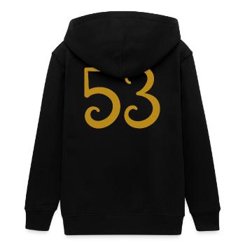 53 - Teenager Organic Kapuzenjacke Mini Cultivator von Stanley/Stella - Schwarz - Hinten - AI Model Teenager Male light (155cm)