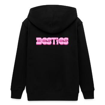 Besties – Pink Statement für Freundschaft - Teenager Organic Kapuzenjacke Mini Cultivator von Stanley/Stella - Schwarz - Hinten - AI Model Teenager Male light (155cm)