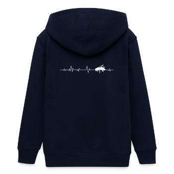 Abeilles - Veste à capuche ado bio Stanley/Stella - marine - Dos - AI Model Teenager Male light (155cm)