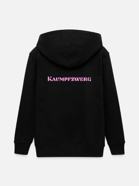 Kaumpfzwerg - Teenager Organic Kapuzenjacke Mini Cultivator von Stanley/Stella - Schwarz