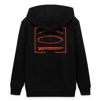 Surfing Board Meeting - Teenager Organic Kapuzenjacke Mini Cultivator von Stanley/Stella - Schwarz - Hinten - AI Model Teenager Male light (155cm)