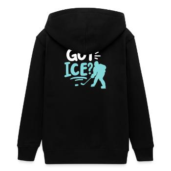 Eishockey - Teenager Organic Kapuzenjacke Mini Cultivator von Stanley/Stella - Schwarz - Hinten - AI Model Teenager Male light (155cm)