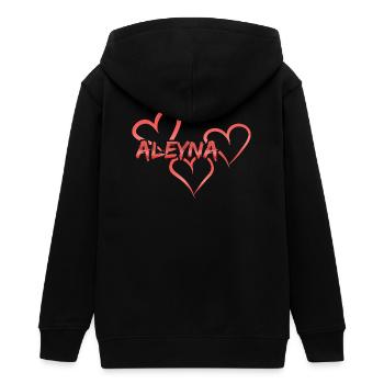 Geschenk für Aleyna - Teenager Organic Kapuzenjacke Mini Cultivator von Stanley/Stella - Schwarz - Hinten - AI Model Teenager Male light (155cm)