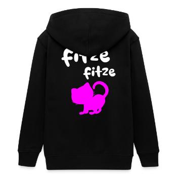 Fitze Fitze Katze Lied Spruch coole lustige Quotes - Teenager Organic Kapuzenjacke Mini Cultivator von Stanley/Stella - Schwarz - Hinten - AI Model Teenager Male light (155cm)