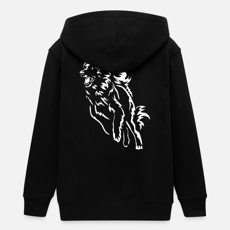 Leonberg « Black Edition » - Veste à capuche ado bio Stanley/Stella - noir