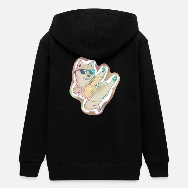 Shibaki - Veste à capuche ado bio Stanley/Stella - noir