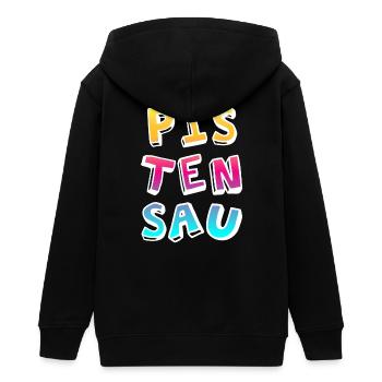 Pistensau Ski Holiday Fun Après-Ski Party coloré - Veste à capuche ado bio Stanley/Stella - noir - Dos - AI Model Teenager Male light (155cm)