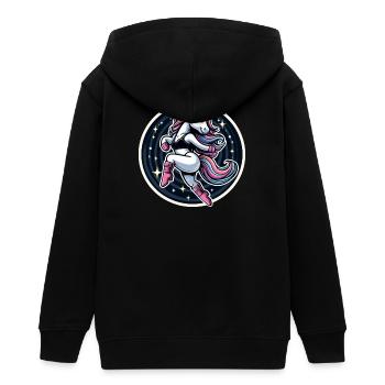 Danse de la Licorne - Veste à capuche ado bio Stanley/Stella - noir - Dos - AI Model Teenager Male light (155cm)