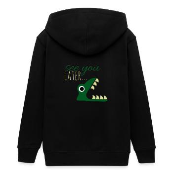 See you later.. - Teenager Organic Kapuzenjacke Mini Cultivator von Stanley/Stella - Schwarz - Hinten - AI Model Teenager Male light (155cm)