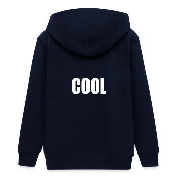 Cool - Teenager Organic Kapuzenjacke Mini Cultivator von Stanley/Stella - Navy - Hinten - AI Model Teenager Male light (155cm)