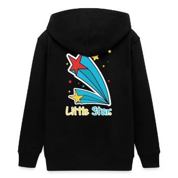 Kleine Sternschießende Kometen-Illustration - Teenager Organic Kapuzenjacke Mini Cultivator von Stanley/Stella - Schwarz - Hinten - AI Model Teenager Male light (155cm)