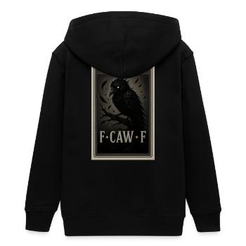 Schwarzer Rabe - F-CAW-F - Teenager Organic Kapuzenjacke Mini Cultivator von Stanley/Stella - Schwarz - Hinten - AI Model Teenager Male light (155cm)