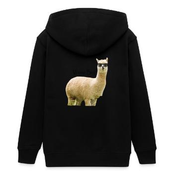 Alpaca Bro - Veste à capuche ado bio Stanley/Stella - noir - Dos - AI Model Teenager Male light (155cm)