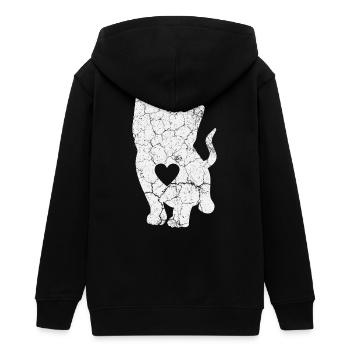 Chats Chats - Veste à capuche ado bio Stanley/Stella - noir - Dos - AI Model Teenager Male light (155cm)