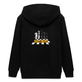 Schach - Schachbrett - got Chess? - Teenager Organic Kapuzenjacke Mini Cultivator von Stanley/Stella - Schwarz - Hinten - AI Model Teenager Male light (155cm)