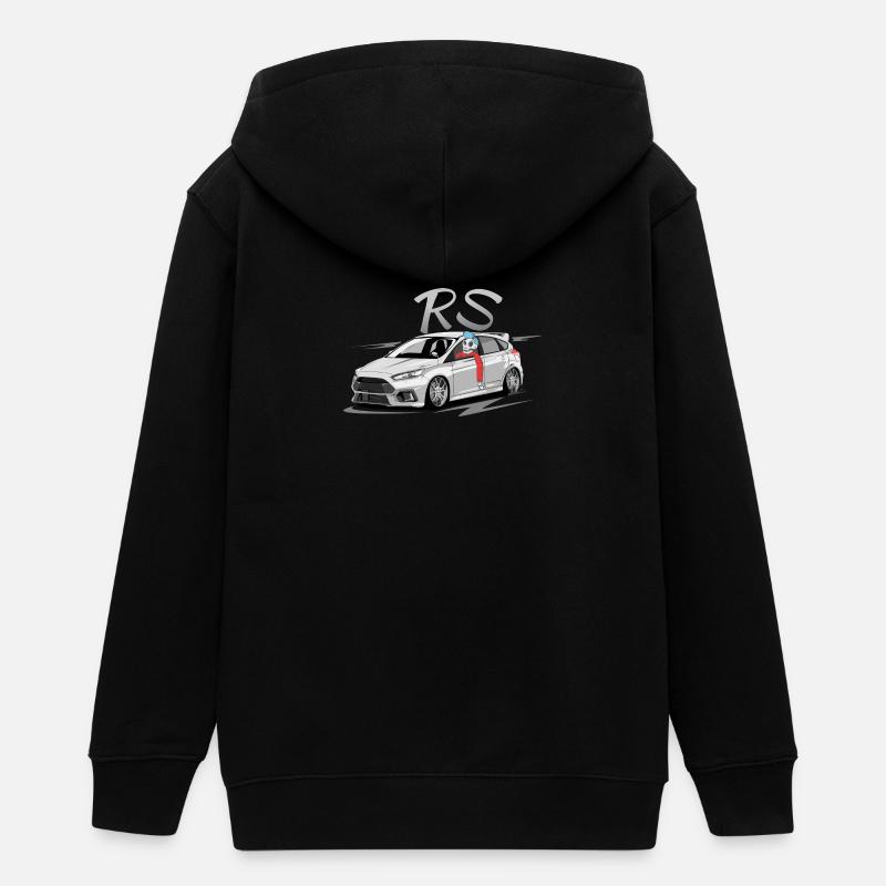 Focus MK3 RS skulldriver - Veste à capuche ado bio Stanley/Stella - noir