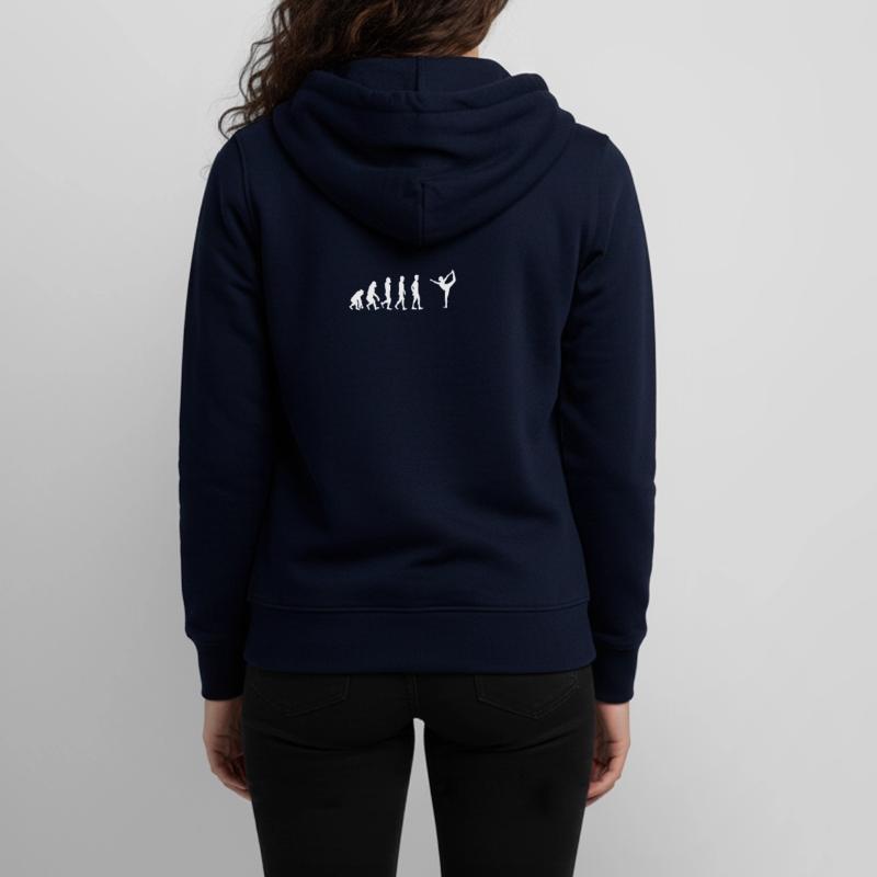 EVOLUTION yoga meditation studio dance studio Teens Organic Zip-up Hoodie by Stanley/Stella