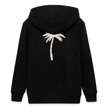 Palmier - Veste à capuche ado bio Stanley/Stella - noir - Dos - AI Model Teenager Male light (155cm)