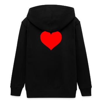 Herz - Teenager Organic Kapuzenjacke Mini Cultivator von Stanley/Stella - Schwarz - Hinten - AI Model Teenager Male light (155cm)