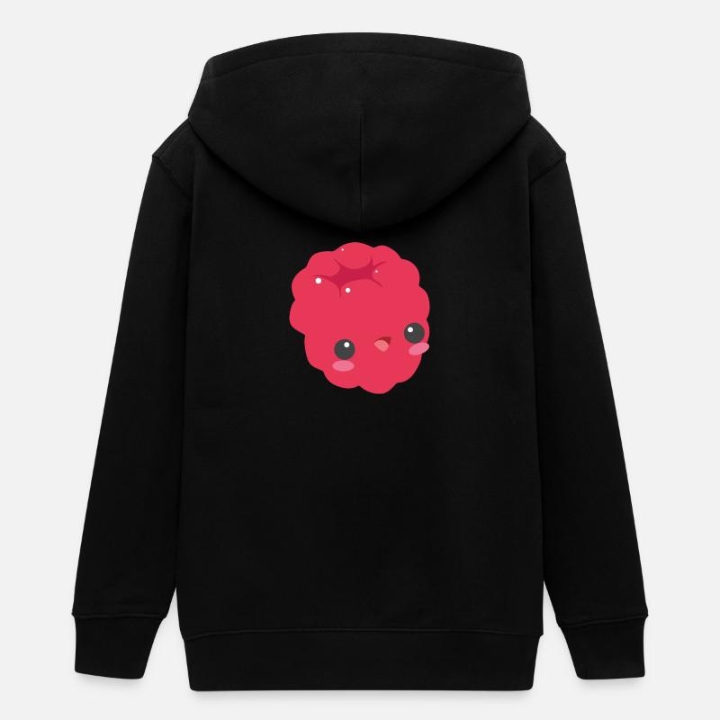 comique framboise - Veste à capuche ado bio Stanley/Stella - noir