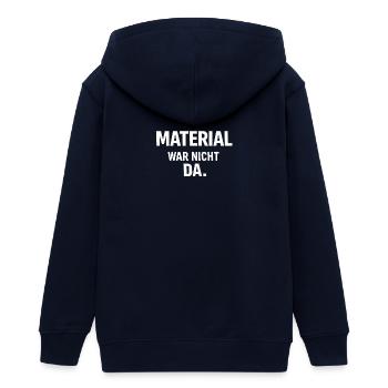 Handwerker - Shirt - Material war nicht da.  - Teenager Organic Kapuzenjacke Mini Cultivator von Stanley/Stella - Navy - Hinten - AI Model Teenager Male light (155cm)