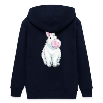 Gomme à mâcher de lapin - Veste à capuche ado bio Stanley/Stella - marine - Dos - AI Model Teenager Male light (155cm)