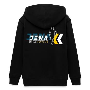 Jena Active Run - Veste à capuche ado bio Stanley/Stella - noir - Dos - AI Model Teenager Male light (155cm)