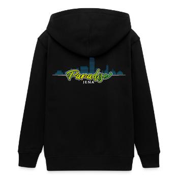 Jena Paradise - Teenager Organic Kapuzenjacke Mini Cultivator von Stanley/Stella - Schwarz - Hinten - AI Model Teenager Male light (155cm)