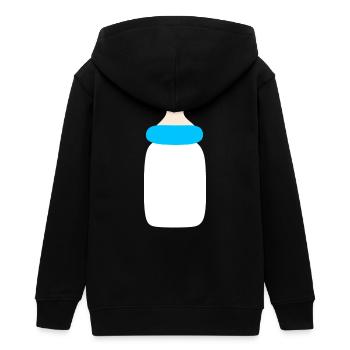 Bébé 2025 Naissance Famille Idée Cadeau - Veste à capuche ado bio Stanley/Stella - noir - Dos - AI Model Teenager Male light (155cm)