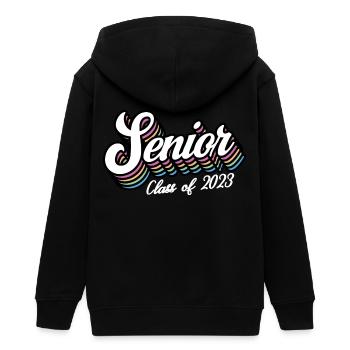 Senior Class Of 2023 Retro Graduation Party Geschenk - Teenager Organic Kapuzenjacke Mini Cultivator von Stanley/Stella - Schwarz - Hinten - AI Model Teenager Male light (155cm)