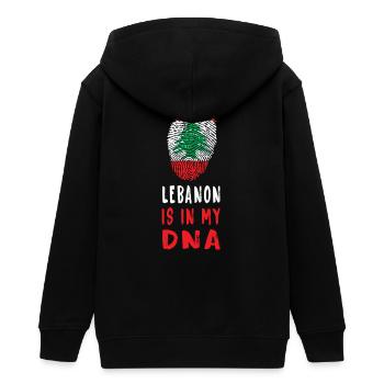 Libanon ist in meiner DNA / Geschenkidee - Teenager Organic Kapuzenjacke Mini Cultivator von Stanley/Stella - Schwarz - Hinten - AI Model Teenager Male light (155cm)
