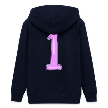 1 gewinner - Teenager Organic Kapuzenjacke Mini Cultivator von Stanley/Stella - Navy - Hinten - AI Model Teenager Male light (155cm)