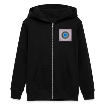 Grey_0001 - Teenager Organic Kapuzenjacke Mini Cultivator von Stanley/Stella - Schwarz - Vorne - AI Model Teenager Male light (155cm)