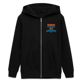 Ringen Sportart - Teenager Organic Kapuzenjacke Mini Cultivator von Stanley/Stella - Schwarz - Vorne - AI Model Teenager Male light (155cm)