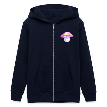 Champignon Fille - Veste à capuche ado bio Stanley/Stella - marine - Devant - AI Model Teenager Male light (155cm)