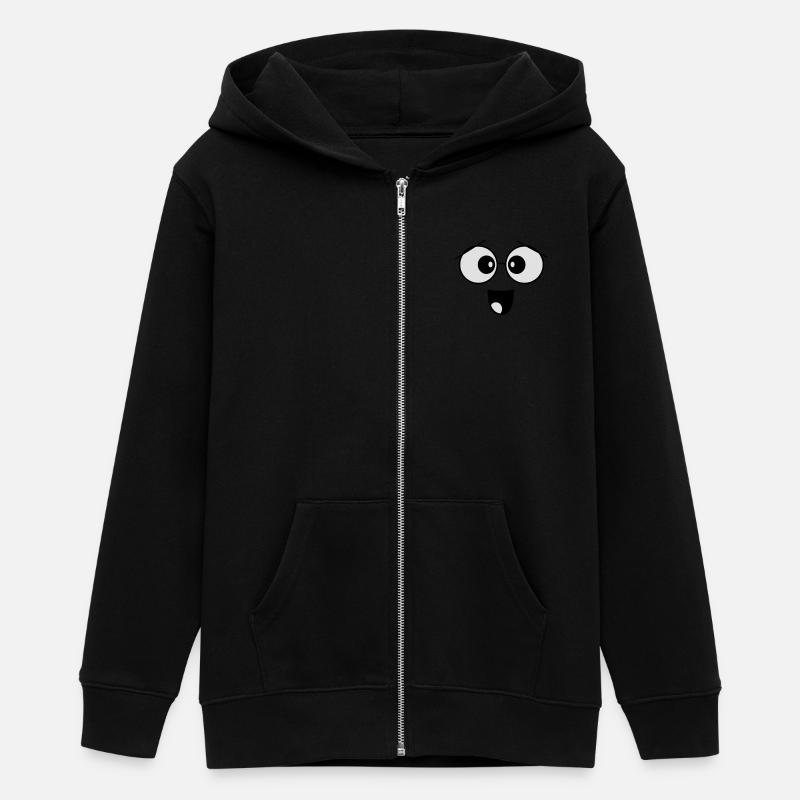 le visage - Veste à capuche ado bio Stanley/Stella - noir