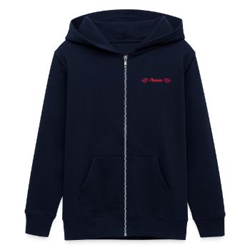 Anna - Teenager Organic Kapuzenjacke Mini Cultivator von Stanley/Stella - Schwarz - Vorne - AI Model Teenager Male light (155cm)