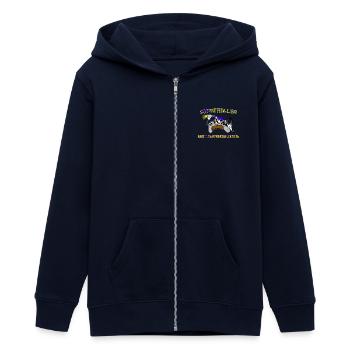 Cop-ntroller Spiele spielen Lustig Retro Gaming Gamer - Teenager Organic Kapuzenjacke Mini Cultivator von Stanley/Stella - Navy - Vorne - AI Model Teenager Male light (155cm)