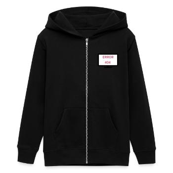 Computer Fehler 404 - Teenager Organic Kapuzenjacke Mini Cultivator von Stanley/Stella - Schwarz - Vorne - AI Model Teenager Male light (155cm)