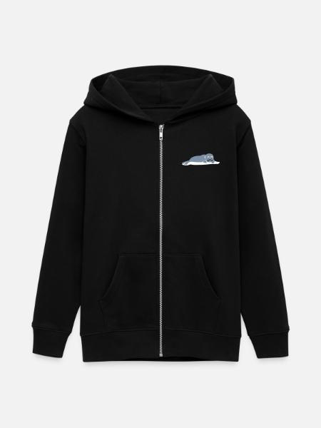 seal 2 - Veste à capuche ado bio Stanley/Stella - noir