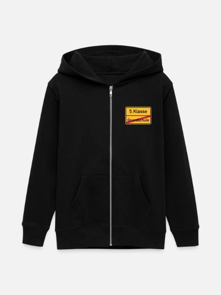 5. Klasse - Teenager Organic Kapuzenjacke Mini Cultivator von Stanley/Stella - Schwarz