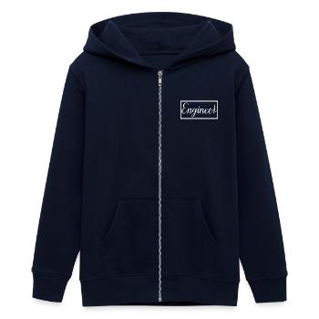 Ingenieur Stolzer Diplom-Ingenieurstudent - Teenager Organic Kapuzenjacke Mini Cultivator von Stanley/Stella - Navy - Vorne - AI Model Teenager Male light (155cm)