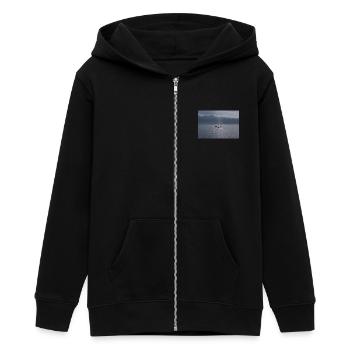 Wal Flosse - Teenager Organic Kapuzenjacke Mini Cultivator von Stanley/Stella - Schwarz - Vorne - AI Model Teenager Male light (155cm)