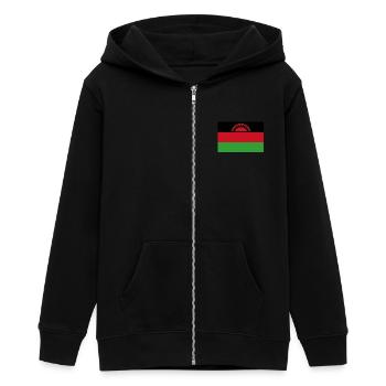 Malawia - Veste à capuche ado bio Stanley/Stella - noir - Devant - AI Model Teenager Male light (155cm)