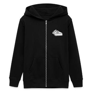 Slice der Kürbis-Kuchen - Teenager Organic Kapuzenjacke Mini Cultivator von Stanley/Stella - Schwarz - Vorne - AI Model Teenager Male light (155cm)