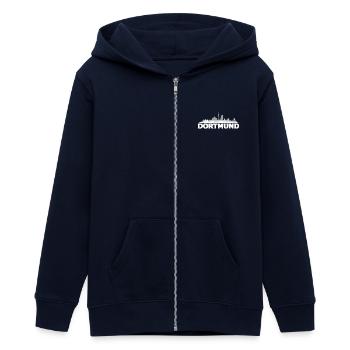 dortmund hell - Teenager Organic Kapuzenjacke Mini Cultivator von Stanley/Stella - Navy - Vorne - AI Model Teenager Male light (155cm)
